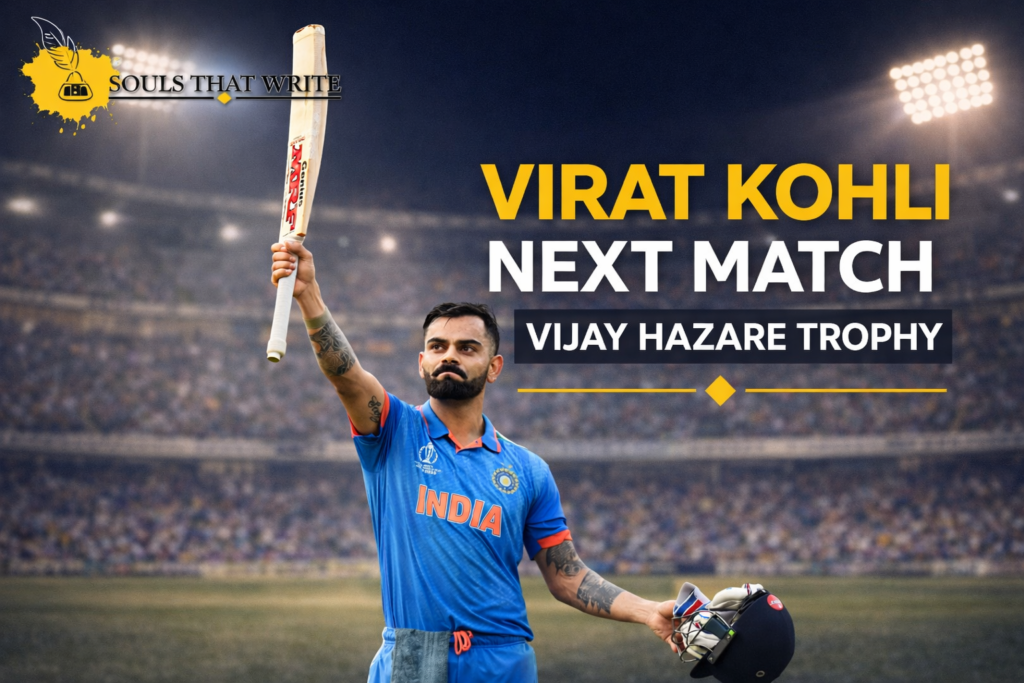 Virat Kohli Next Match. Can't wait to watch.