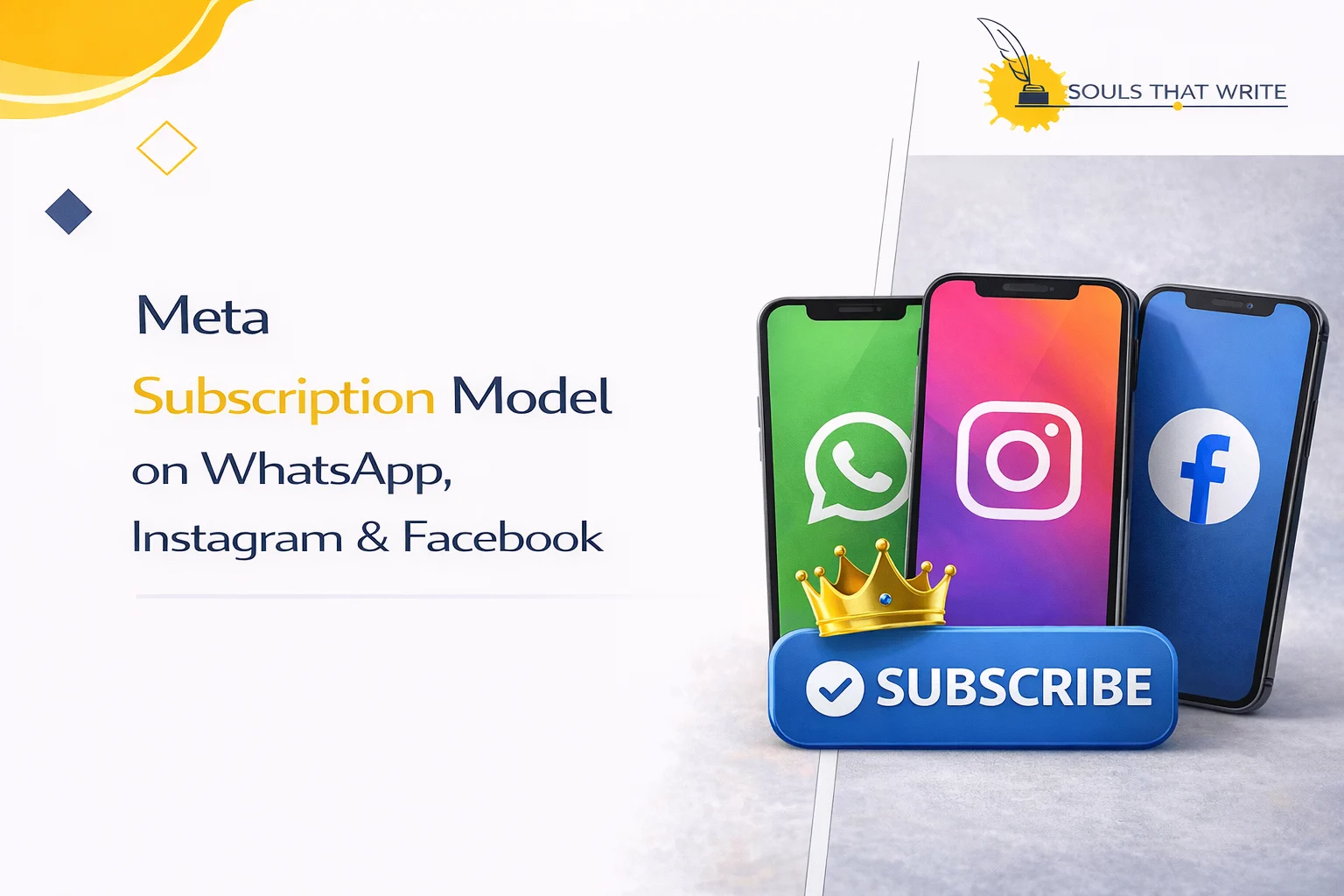 Meta subscription model to Whatsapp, Instagram & Facebook